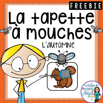 Preview of FREEBIE -  French Fall or Autumn themed game - La tapette à mouches (automne)