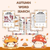 autumn word search 2024