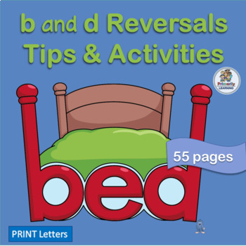 Preview of b and d Reversal Worksheets & Activities with b and d Posters and Bookmarks