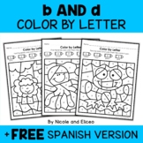 b and d Reversal Color by Letter + FREE Spanish