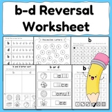 b and d Reversal Worksheet | b and d Confusion