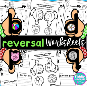 Preview of b and d Reversal Worksheets
