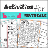 b and d Reversal Worksheets and Activities