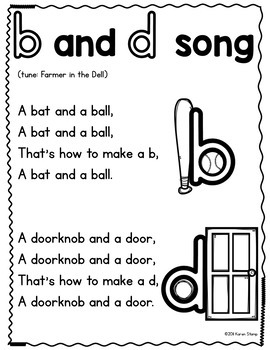 b and d Song AND p and q Song--Helping Children Learn the ...