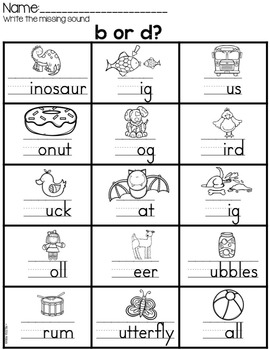 b and d reversal worksheets and posters by melissa moran tpt