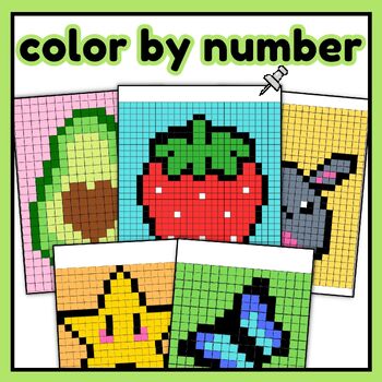 back to school Practice Mystery Coloring Pages & summer color by number ...