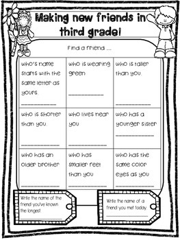 back to school activities 3rd grade by Aloha Elementary | TpT