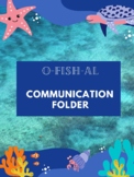 back to school fish / ocean poster and communication folder