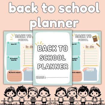 Preview of back to school planner year for classroom Calendar 2024