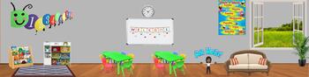 Preview of back to school virtual bitmoji google classroom banner