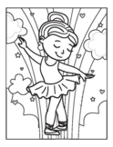ballerina interior coloring pages for all kids