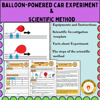 Preview of Balloon-Powered Car Experiment | Scientific Method