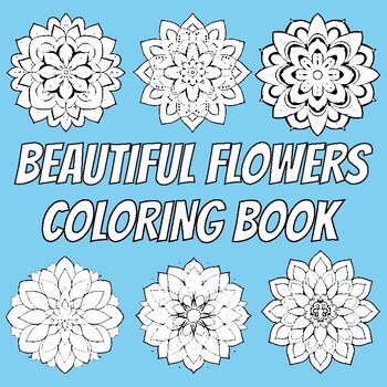 Preview of beautiful flowers coloring book : beautiful flowers coloring Pages