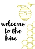 bee theme poster bundle