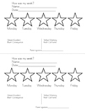 behavior chart/ tabla de comportamiento