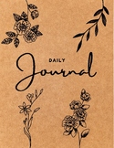 beige neutral simple daily journal | 100 page | lined page