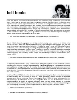 Preview of bell hooks