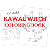 birds, insects, animals and fish coloring book for kids