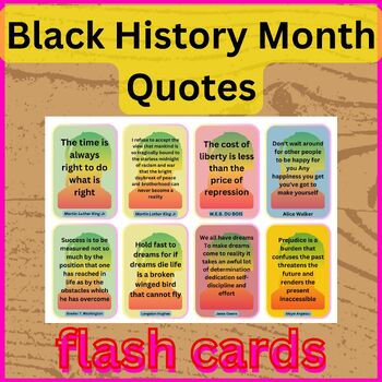 Preview of black history month flashcard