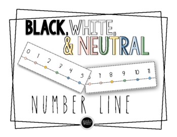 Preview of black, white, and neutral number line