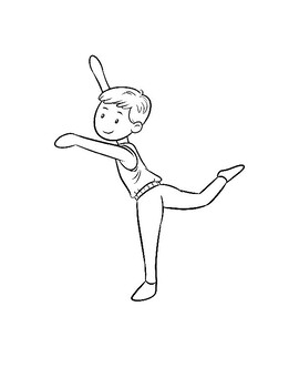 Preview of Ballerina Coloring Book