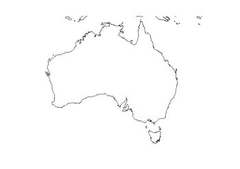 Preview of blank Australian map