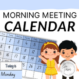 blue morning calendar display 2024-2039, calendar time and