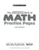 book of math practice and kids activites