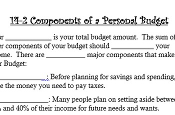 Preview of budget notes