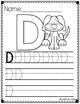 Building our Letter Recognition: All About the Letter D by Lodato's Loves