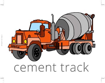 Preview of cement track poster - boy poster - kids poster -birthday poster- Ready to print