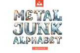 bulletin board Rustic Metal Junk Alphabet - 26 Industrial 
