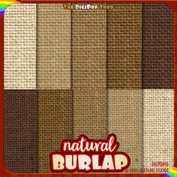 Preview of rustic burlap digital paper - textured burlap digital background printable