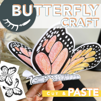 Preview of butterfly | paper craft | worksheet on butterfly life cycle