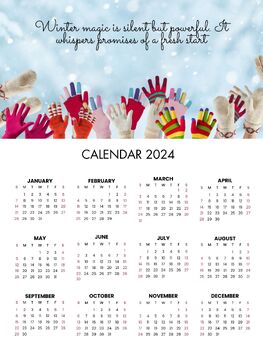 Preview of calendar 2024, beautiful calendar, 2024 calendar