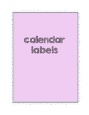 calendar labels