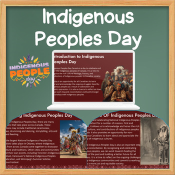 Preview of canada National Indigenous Peoples Day slideshow with Reflection questions