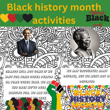 Preview of canadian & american /  Black history month activities