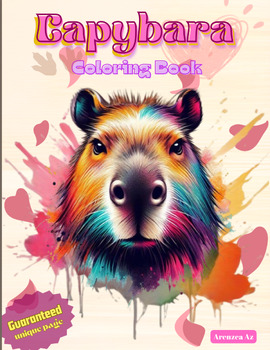 Preview of capybara coloring book Vol.1