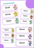 care bears classroom labels editable name plates