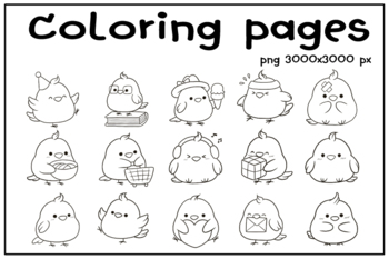 cute anime animal coloring pages