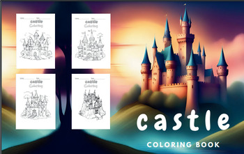 Preview of castle coloring book: :for children age 4 to 12 (size 8.5 *11) (40 pages)Embark