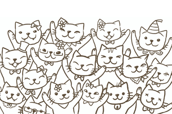 🖍️ Anime Chibi Madara Cat - Printable Coloring Page for Free -