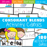 Blends Activity Cards | Consonant Blends ccvc and cvcc