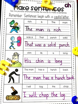 Digraph 'ch words' worksheets Pack by EnglishSafari | TpT