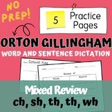 ch, sh, wh, th Digraphs | Mixed REVIEW Assessment | Dictat
