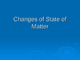 changes in states of matter power point