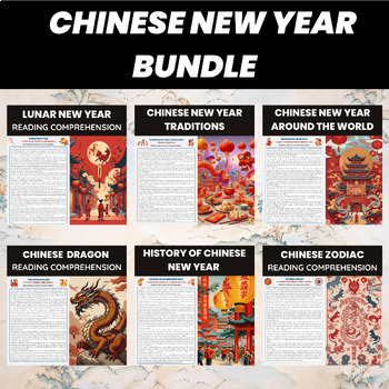 Preview of Chinese New Year Reading Comprehension Bundle | Chinese New Year 2024