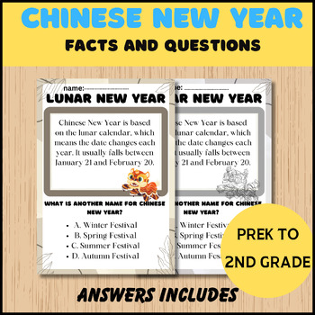 Preview of chinese new year fact | chinese new year quiz