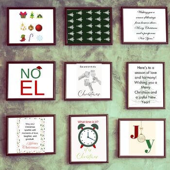 Preview of christmas decorations the classroom printables, Christmas wall art decor